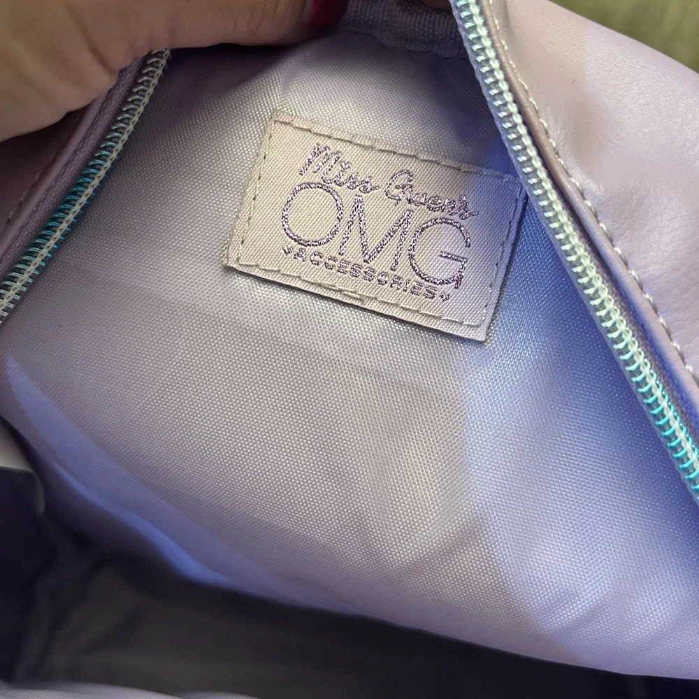 Miss Gwen OMG Mini Backpack: Light Purple Butterfly Sparkle Bag